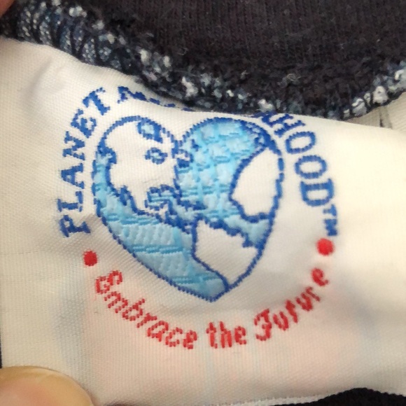 Planet Motherhood Blue Denim Cotton Panel Maternity Shorts size Large (12/14) - Picture 7 of 8